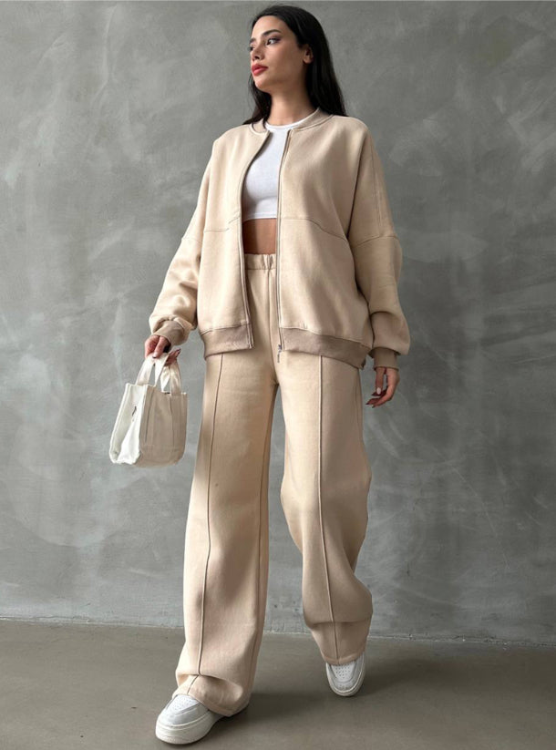 Ensemble Jogging Oversize Zippé